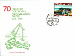 Poland 1988 FDC - 70th Anniversary of Poland's Independence - F12603