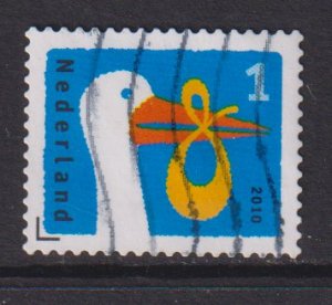 Netherlands  #1360  used 2010 birth announcement stamp 1