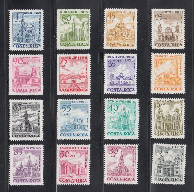Costa Rica Scott #C561-C576 MH