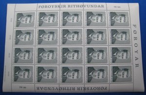 FAROE ISLANDS 1988 - SCOTT # 175-178 - COMPLETE SET IN 4 MINI SHEETS  MNH   (as)