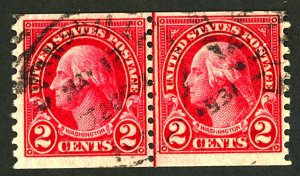 U.S. #599 USED PAIR