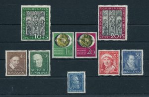 West Germany 1951 Complete Commemorative Year Set  MNH