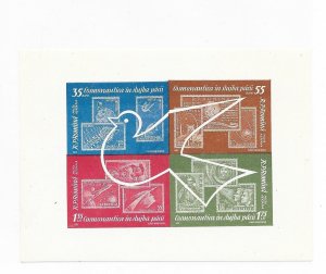 ROMANIA Sc C122 NH SOUVENIR SHEET OF 1962 - SPACE EXPO