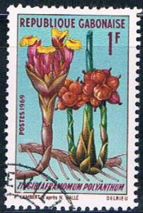 Gabon 244 Used African plant ll 1969 (G0312)+