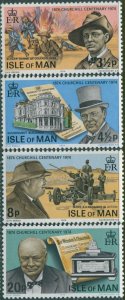 Isle of Man 1974 SG54-57 Sir Winston Churchill set MNH