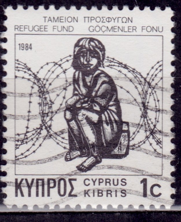 Cyprus, 1984, Refugee, Tax Stamp, 1c, used**