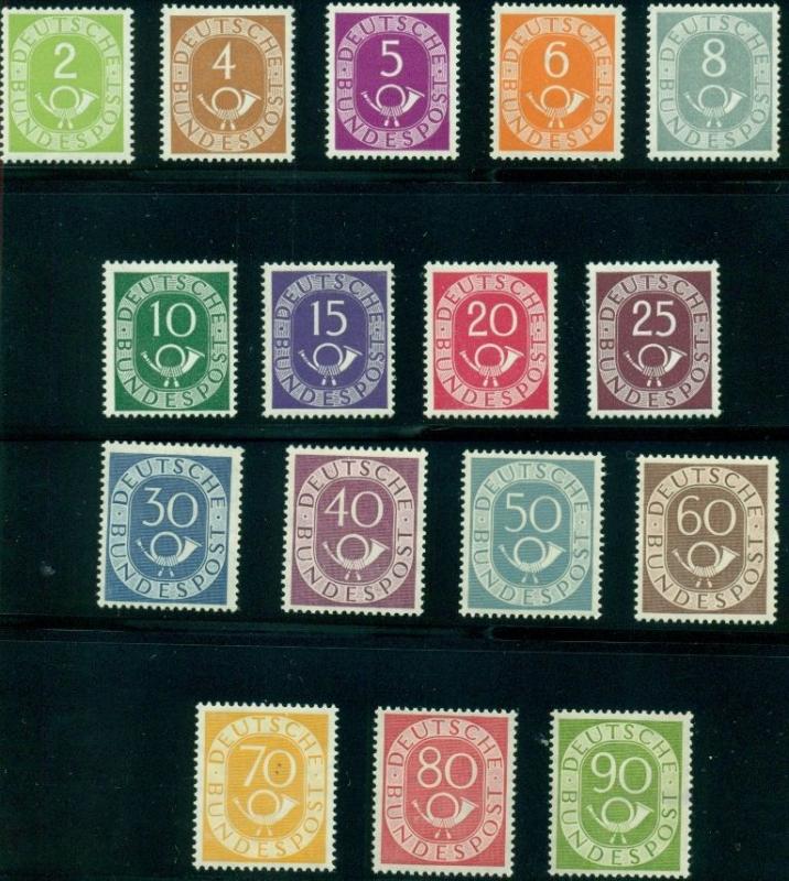 GERMANY #670-85 Complete set, og, VLH, VF, Scott $591.85