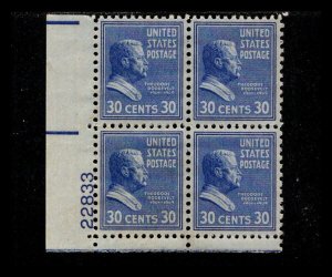 ID9775  OAS-CNY Presidential SCOTT 830 – 1938 30c Teddy Roosevelt $18 MNH