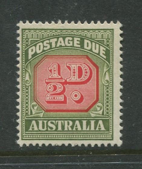 Australia - Scott J86 - Postage Due Issue -1958- No Wmk - MNH -Single 1/2d stamp