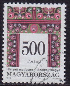 Hungary - 1996 - Scott #3478 - used - Folk Design