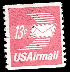 # C83 USED WINGED AIRMAIL ENVELOPE