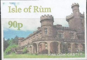 ISLE OF RUM - Kinlock Castle - Imperf Single Stamp - M N H - Private Issue