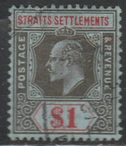 Straits Settlements #124 Used Single Stamp cv $6.50