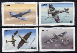 NEVIS - 1986 - Spitfire, 50th Anniv - Perf 4v Set - Mint Never Hinged