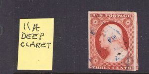 US #11a Deep Claret Shade