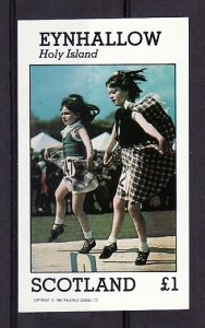 Eynhallow, 1982 issue. Young Scottish Dancers s/sheet.