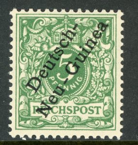 Germany 1897 New Guinea 5pf Green First Issue Scott # 2 Mint E428