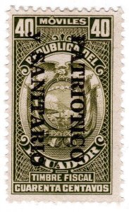 (I.B) Ecuador Revenue : Health Fund Overprint 40c