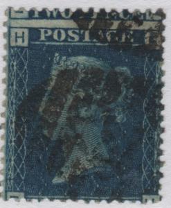 30 SG 46 Plate 13 2d Blue Position F-H