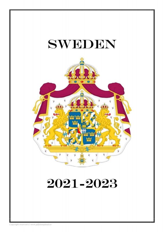 Sweden 2021-2023 Updates  PDF (DIGITAL)  STAMP ALBUM PAGES 