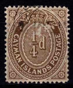 Cayman Islands 1908-09 Edward VII Def., ¼d [Used]