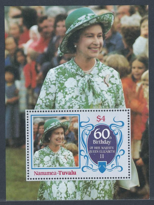 Queen Elisabeth II 60th Birthday - Souvenir Sheet of 1 stamp