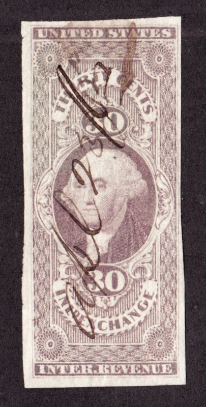 US R52a 30c Inland Exchange Used VF SCV $72.50