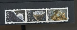 LIECHTENSTEIN SCOTT #1033/35 MINERALS  SET  MINT NH