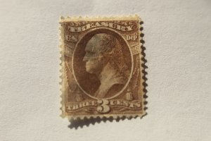 US OFFICIAL O74 USED CORNER CREASE LOWER LEFT NICE CENTERING