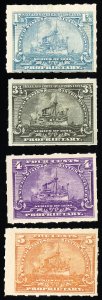 US Stamps # RB26,29-31 Revenue MH VF Lot Of 4 Values Scott Value $100.00