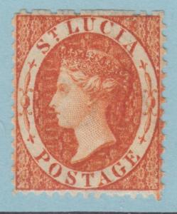 ST LUCIA 10 SG 14 WMK REVERSED  MINT HINGED OG * NO FAULTS EXTRA FINE! - CSA