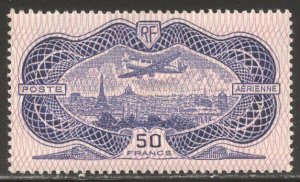 FRANCE #C15 Mint - 1936 50fr Plane Over Paris