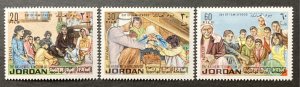 Jordan 1973 #739-41, Family Day, MNH.