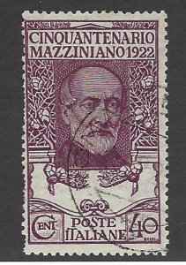 Italy SC#141 Used Fine perf faults $35.00...Fill a great Spot!