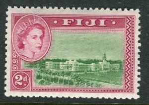 FIJI; 1954 early QEII issue fine Mint MNH 2d. value