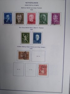 collection on pages Netherlands semipostals 1954-60 CN: CV $91