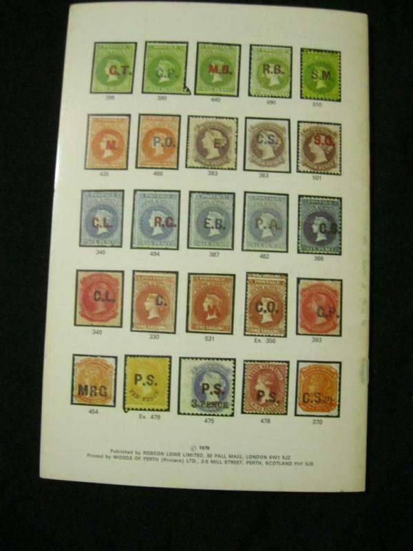 ROBSON LOWE AUCTION CATALOGUE 1979 SOUTH AUSTRALIA DEPARTMENTALS II