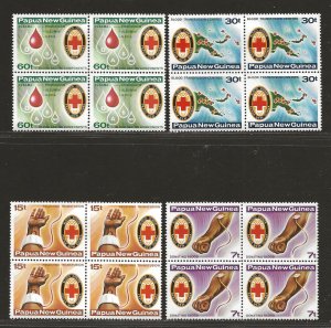 PAPUA NEW GUINEA SC# 521-24  B/4   FVF/MNH