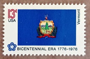 United States #1646 13c Vermont State Flag MNG (1976)