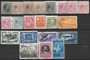 COLLECTION LOT 16456 CUBA 21 AC BOB STAMPS 1888+ CV+$28