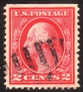 1912, US 2c, Washington, Used, well centered, Sc 406