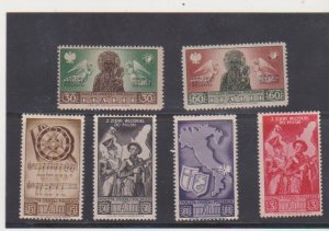 5 Polish Troops in 1944 Used in Italy Stamps MNH VF