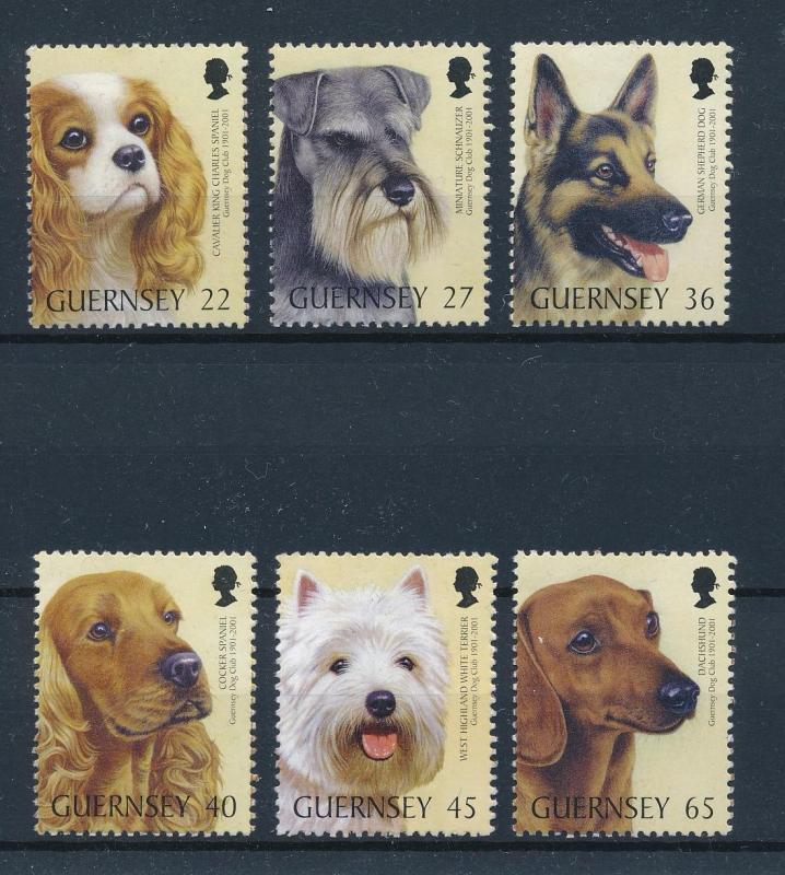 [59269] Guernsey 2001 Animals Dogs MNH