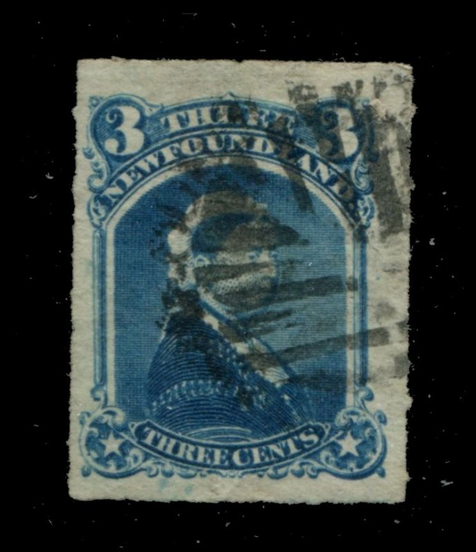 Newfoundland #39 SG 42 U F/VF 3c 1876-1879 Is. [N4040] CV=$15.00