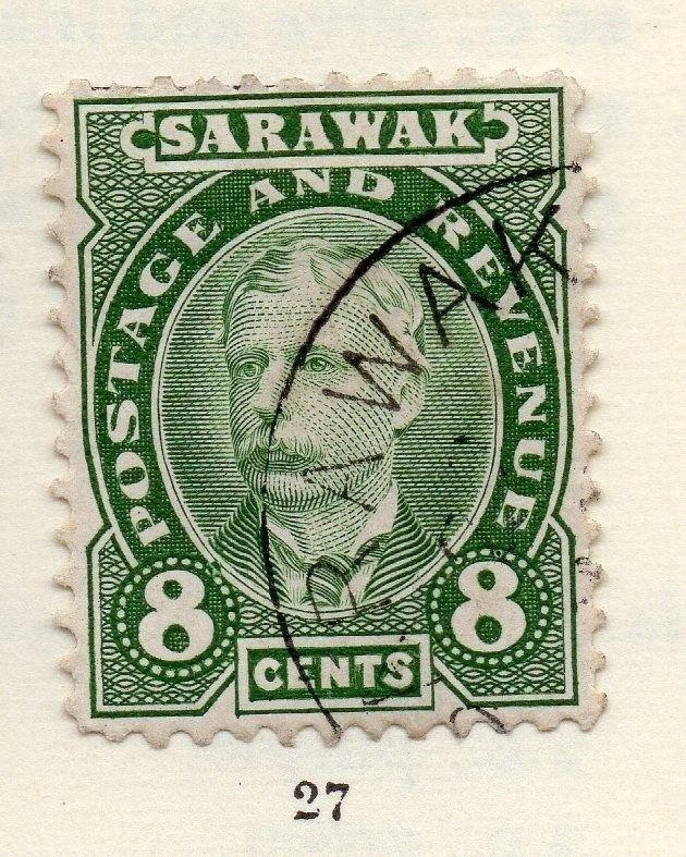 Sarawak 1895 Brooke Early Issue Fine Used 8c. 261290