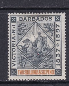 Barbados Scott 89, Badge of Colony 2/6, F/VF MLH. Scott $115