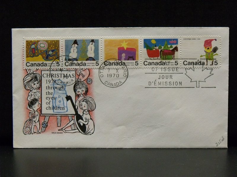 5783   Canada   FDC   Cole Cover # 523a    Christmas         CV$ 10.00