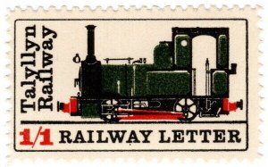 (I.B) Talyllyn Railway : Letter Stamp 1/1d