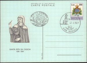 San Marino, Government Postal Card