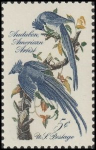 1963 John James Audubon, American Artist, Single 5c Stamp, Sc#1241, MNH, OG